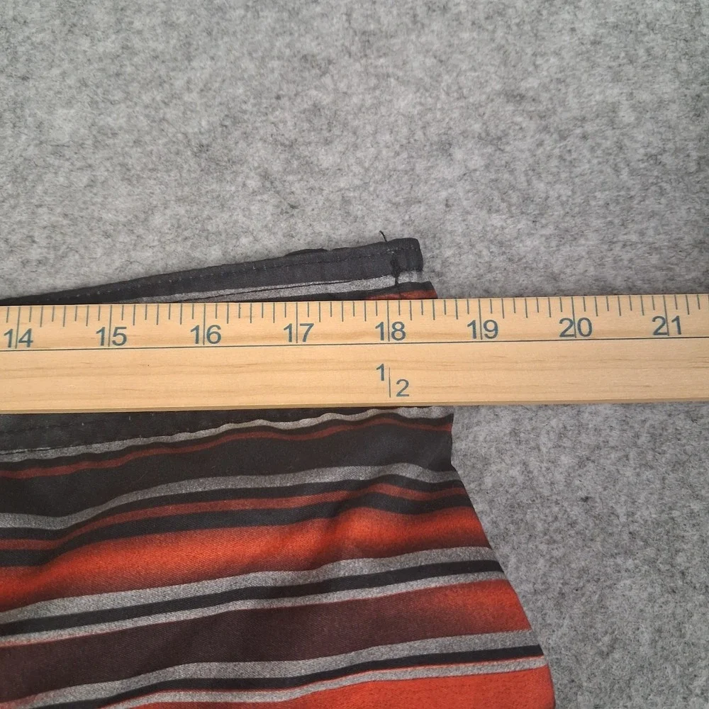 Joe Boxer Board Shorts Mens XL Orange Striped Mesh Lined Swim Trunk Cargo Pocket
